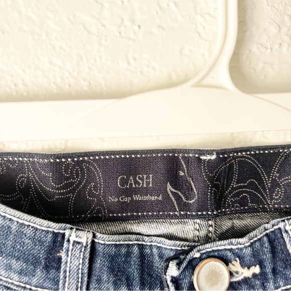 Wrangler Jeans Women's 5/6x34 Cash No Gap Waistband Embroidered Logo Pocket Boot - Picture 6 of 9